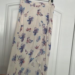Floral wrap skirt